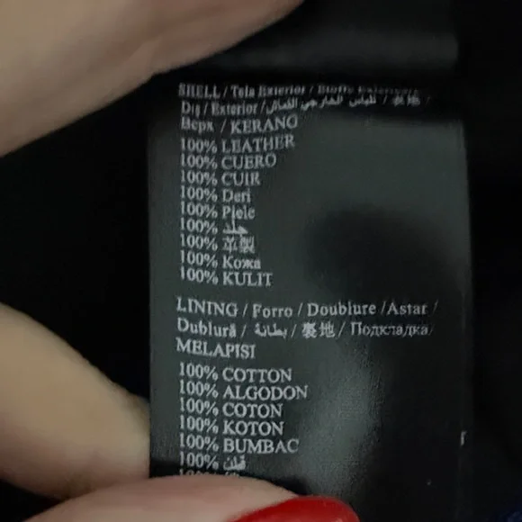 Bebe 100% leather crop Women's Blue Leather Jacket - Picture 13 of 13